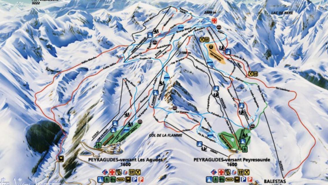 Appartamento Appart Station De Ski Peyragudes Versant Les Agudes - 6 Pers Gouaux-de-Larboust Esterno foto